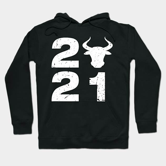 Bull 2021 Year of the Ox Chinese Zodiac New Year 2021 Casual Hoodie by ruffianlouse